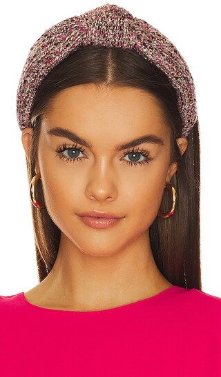 Glitter Sweater Knotted Headband in Siberian Bloom | Revolve Clothing (Global)