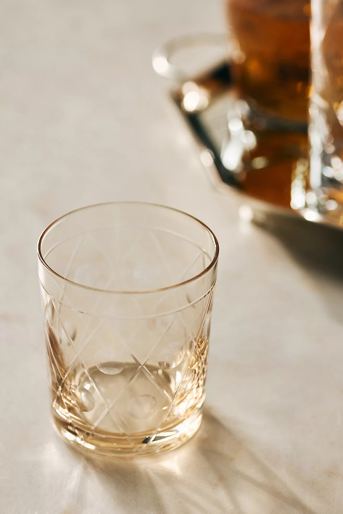 The Met x Anthropologie Double Old Fashioned Glasses, Set of 4 | Anthropologie (US)