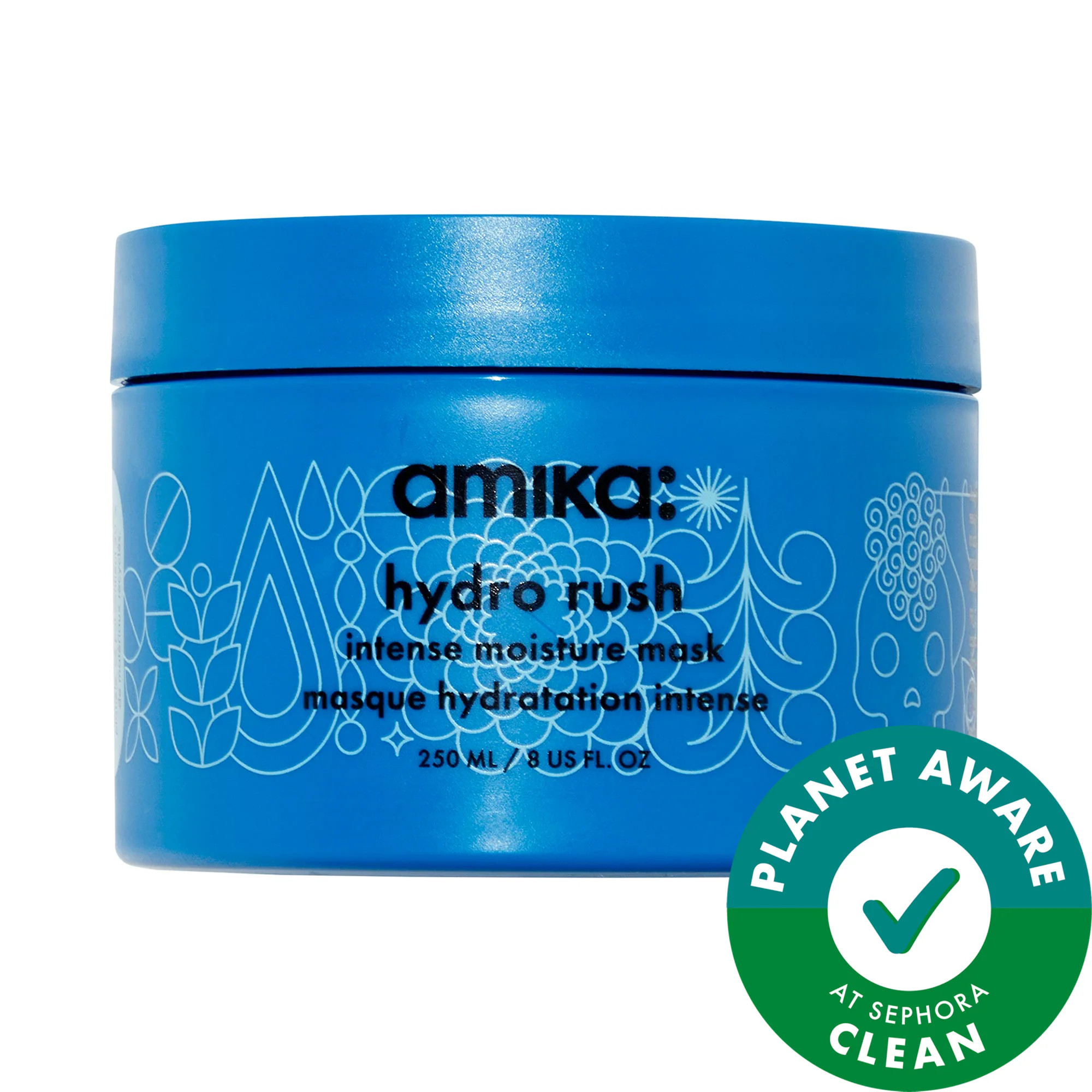 amika Hydro Rush Intense Moisture Hair Mask with Hyaluronic Acid 8 oz / 250 ml | Sephora (US)