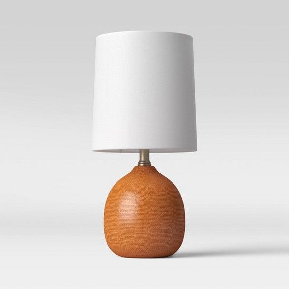 Ceramic Pattern Accent Lamp Orange (Lamp Only) - Threshold™ | Target