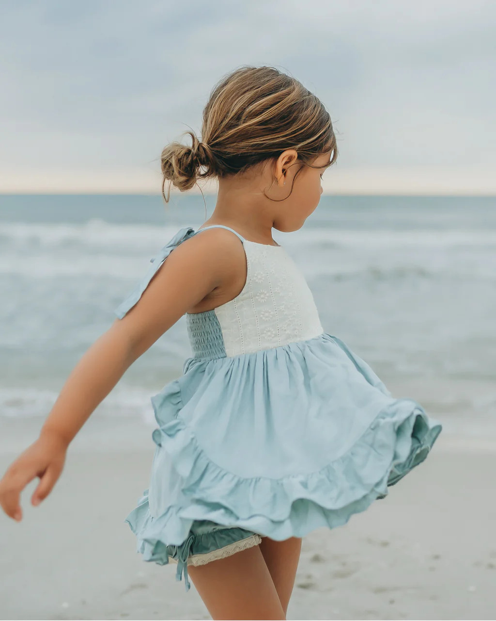 Penny Tunic Set (sage blue) | INDIE BLUE