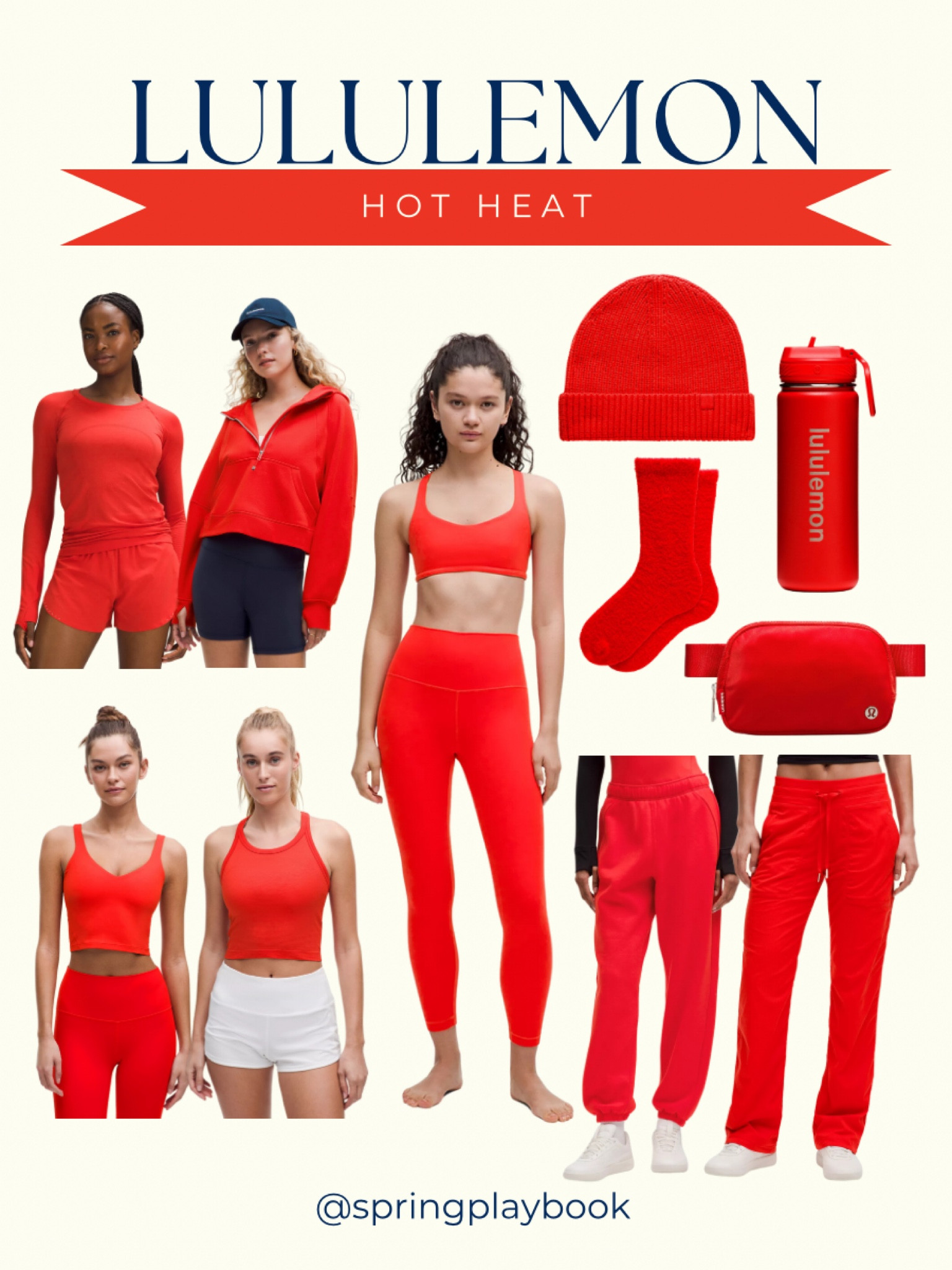 Hot Heat is back at Lululemon! This colors is a bright, warm red! Perfect for Warm Springs & Clear Springs. Matches #hocgeranium which some Warm Autumns may like. Various styles including: Scuba, Align, and Swiftly  

#createdcolorful #createdcolorfulspring #hocspring #tcispring #pcaspring #lightspring #warmspring #truespring #brightspring #clearspring #paintboxspring #bluespring

#LTKFitness #LTKActive #LTKHoliday