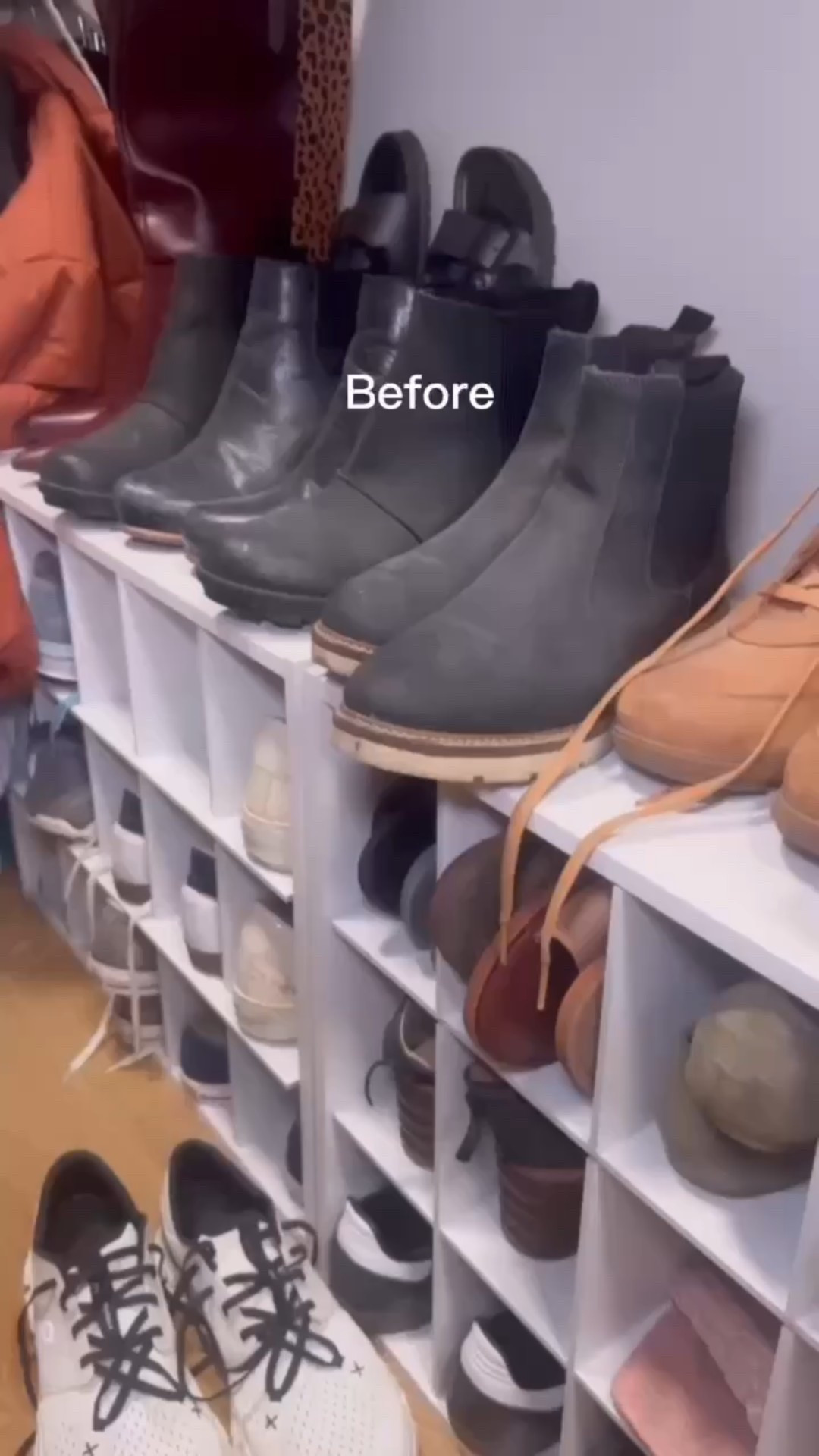 Stepping up the organization game! 👠✨ My client’s shoe collection went from cluttered to curated, with every pair neatly displayed and easy to find. Because a well-organized closet makes getting ready that much easier! Who else loves a good before & after? #ClosetGoals #ShoeOrganization #DeclutterYourSpace #homeorganizationtips #Knoxville

#LTKWatchNow #LTKHome #LTKFamily