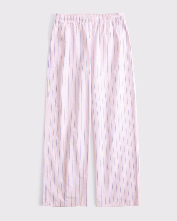Women's Poplin Wide Leg Pull-On Pant | Women's Bottoms | Abercrombie.com | Abercrombie & Fitch (US)