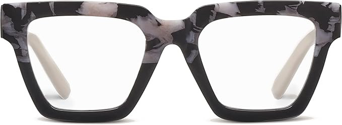 Oprah's Favorite Things Take a Bow Oversized Square Blue Light Blocking Reading Glasses | Amazon (US)