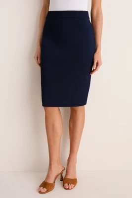 Navy Knit Milo Pencil Skirt | Tuckernuck (US)