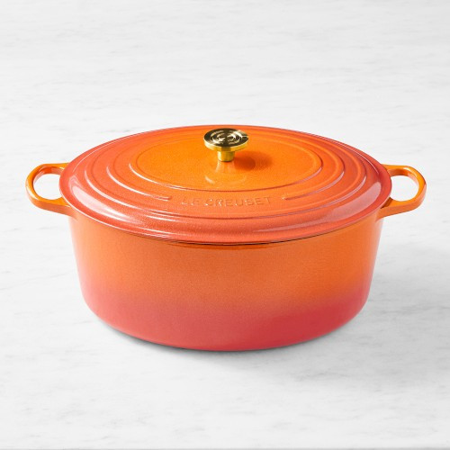 Le Creuset Centenary Enameled Cast Iron Oval Dutch Oven, 15 1/2-Qt., Flamme Doree | Williams-Sonoma