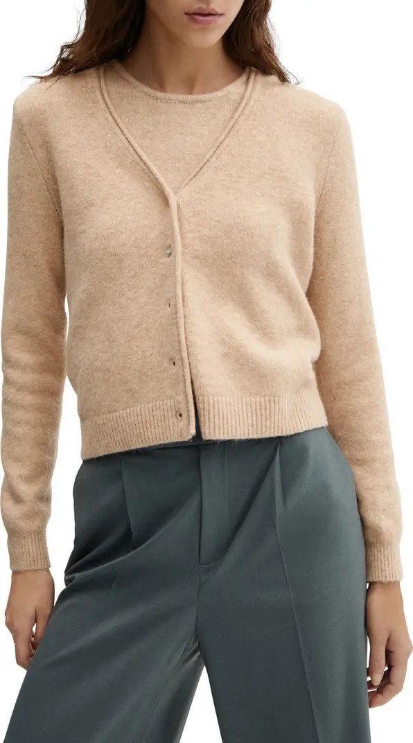 Agur Roll Edge V-Neck Cardigan | Nordstrom