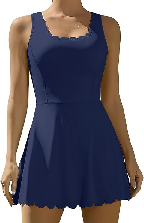 ATTRACO Women Tennis Dress with Shorts Workout Golf Skirts with Pockets Athletic Dresses | Amazon (US)