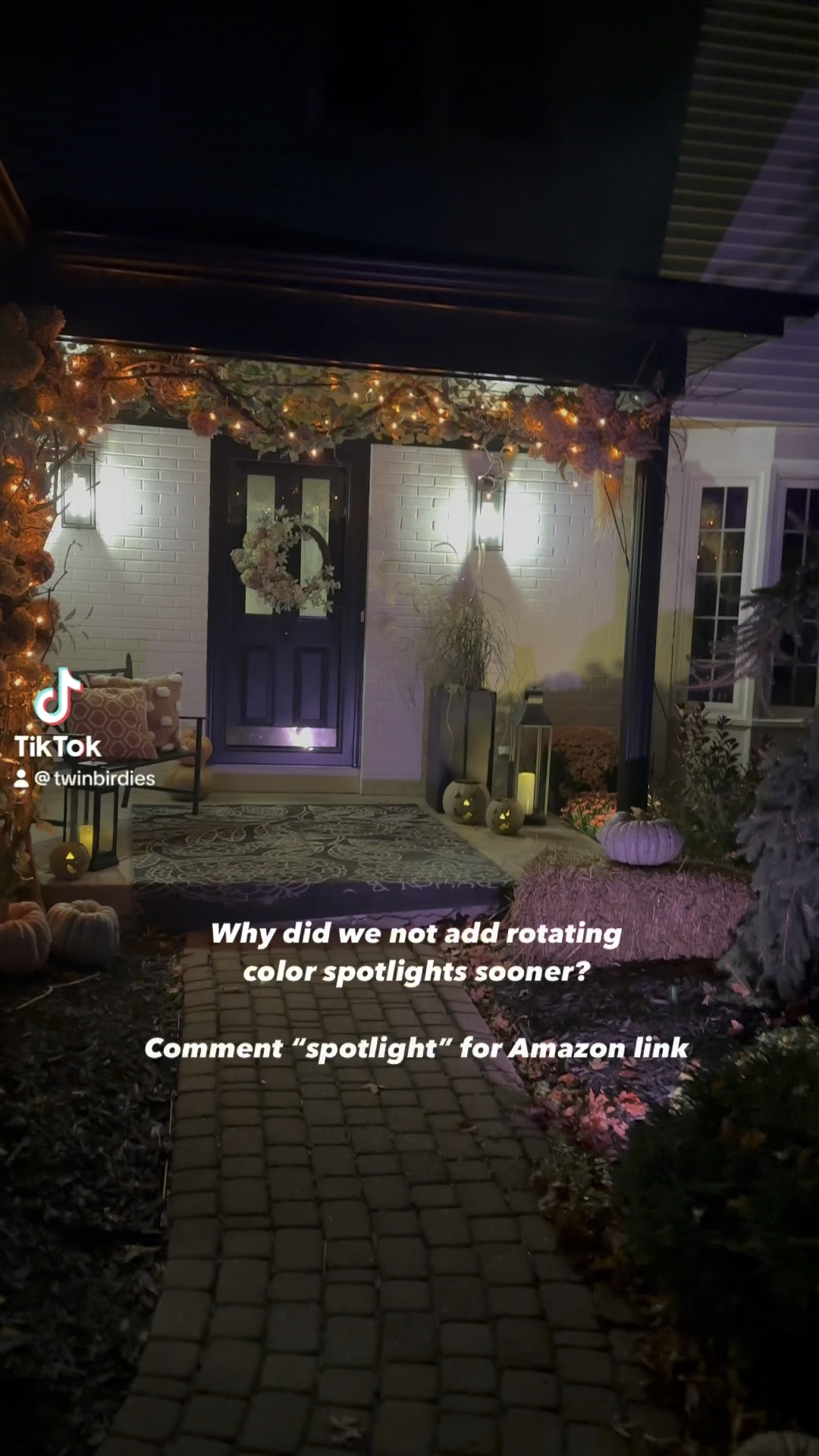 Adding these Amazon animated colored spotlights made our sister’s porch go from pretty to WOW! These spotlights  rotate colors, can also be set to just one color & can also adjust brightness level!!! Definitely elevates the Halloween look! What do you think? 

#halloween #decor #halloweendecor #spooky #spookyseason #porchdecor #halloweenspirit

#LTKSeasonal #LTKHome