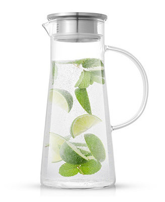 Breeze Glass Pitcher with Stainless Steel Lid | Macy's