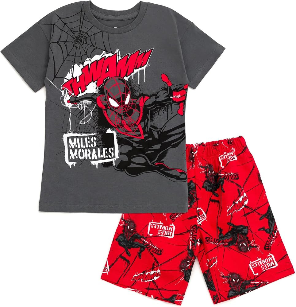 Marvel Avengers Spiderman T-Shirt and French Terry Shorts Set | Amazon (US)