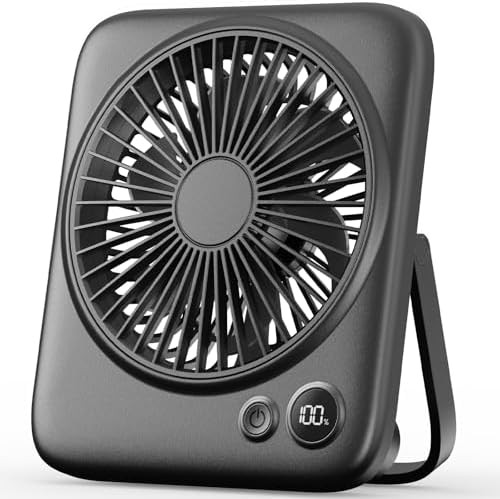 Otlonpe Portable Desk Fan 6.5 Inch, 4000mAh Rechargeable Battery Operated & USB Powered, 23Hrs Co... | Amazon (US)