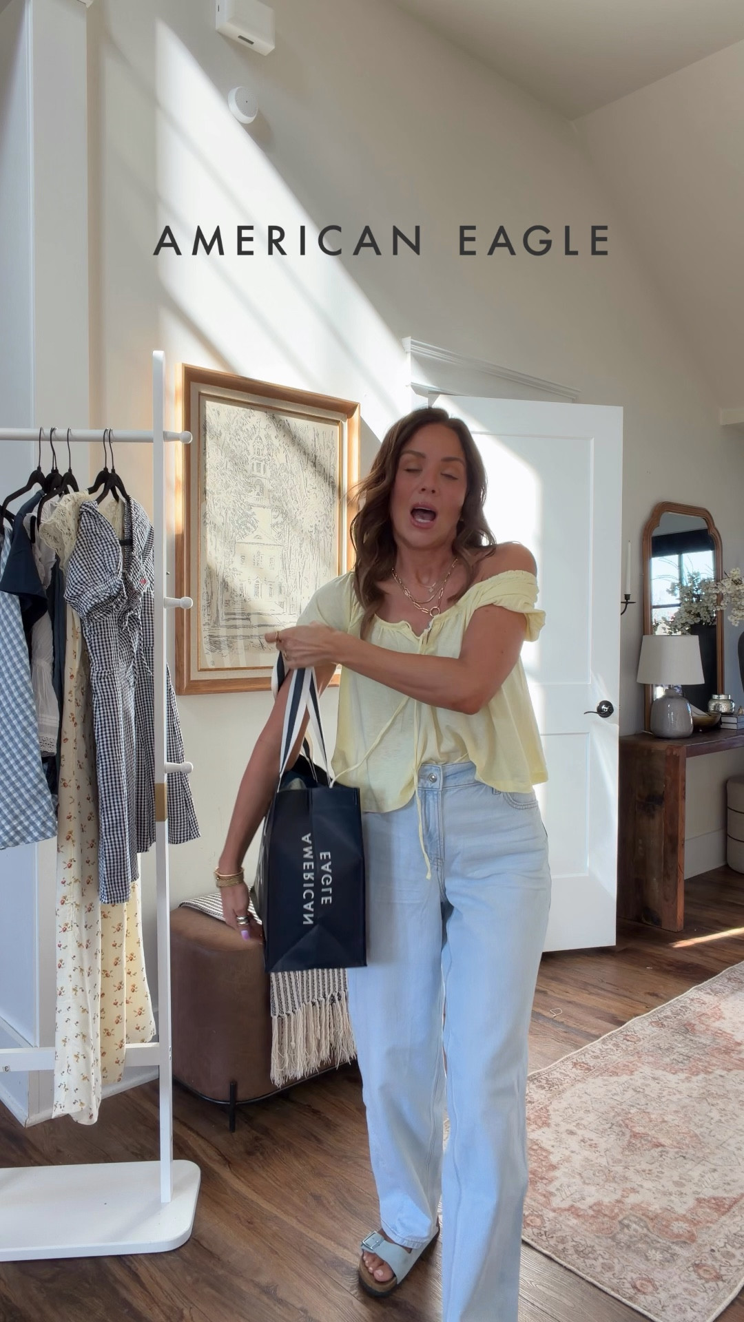 Code krisAE25 for 25% off, plus save another 30% off if you spend $100 
🆕 @americaneagle spring arrivals! In XS/0 everything. Size down a full size in the barrel jeans!

#LTKSaleAlert #LTKmomlife #LTKootd