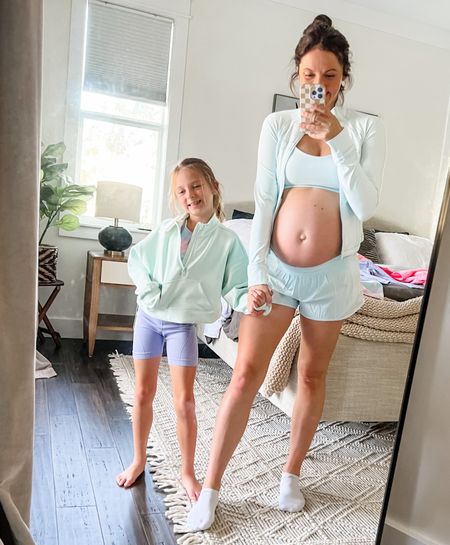 Spring fresh workout fits! Loving the pastels for Easter time and spring! Athleisure maternity friendly for the bump

#LTKbump #LTKkids #LTKfitness