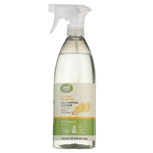 Great Value Our Promise All-Purpose Cleaner, Lemon Verbena, 26 Fluid Ounce - Walmart.com | Walmart (US)