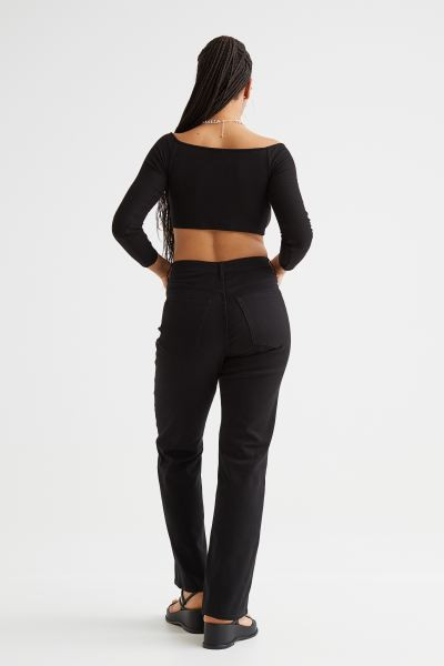 High Waist Twill Pants | H&M (US + CA)