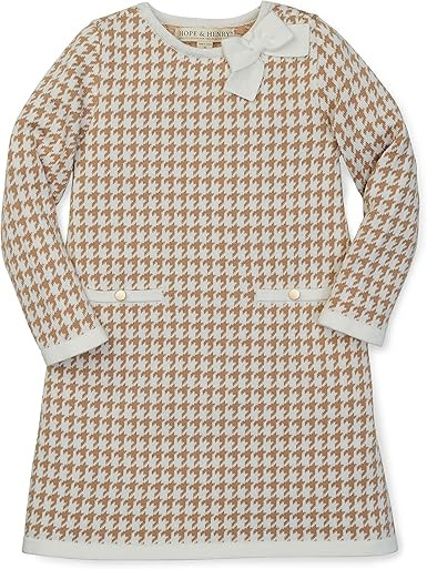 Hope & Henry Girls' Bow Detail Sweater Dress | Amazon (US)