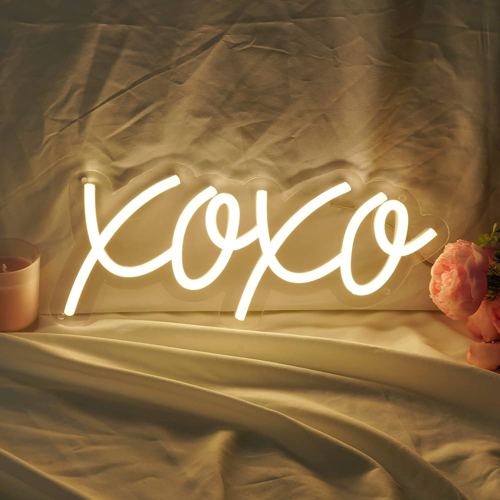 BIOIWGY Neon Sign XOXO Neon Lights Dimmable Flashable Led Neon Sign for Wall Decor Light Up Sign ... | Amazon (US)