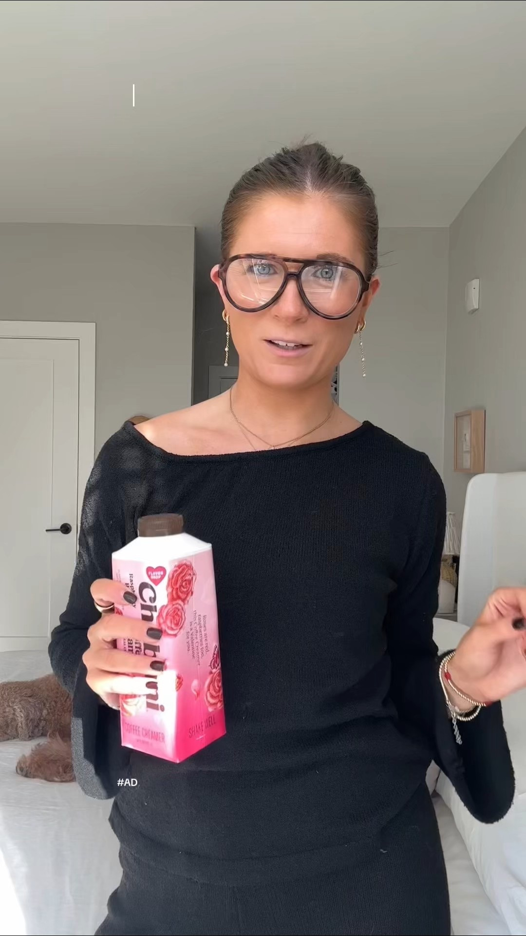 #ad make a valentine's day inspired coffee with me featuring Chobani's new Raspberry Rose creamer available at Target through 2/14! #icedcoffee #chobanicreamer #coffeereview #targetpartner #target @chobani @Target 