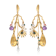 Alice Floral Earrings | Sequin