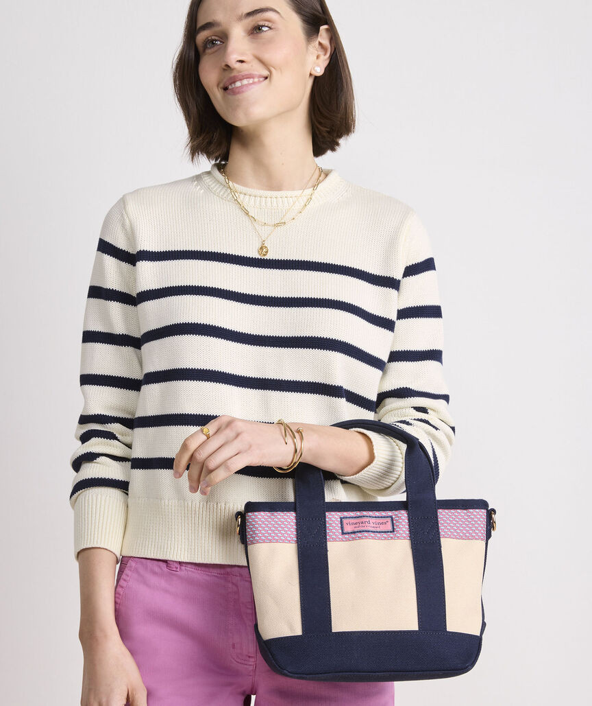 Heritage Tie Silk Mini Tote | vineyard vines