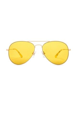 DIFF EYEWEAR Cruz Sunglasses in Gold & Honey Bee from Revolve.com | Revolve Clothing (Global)