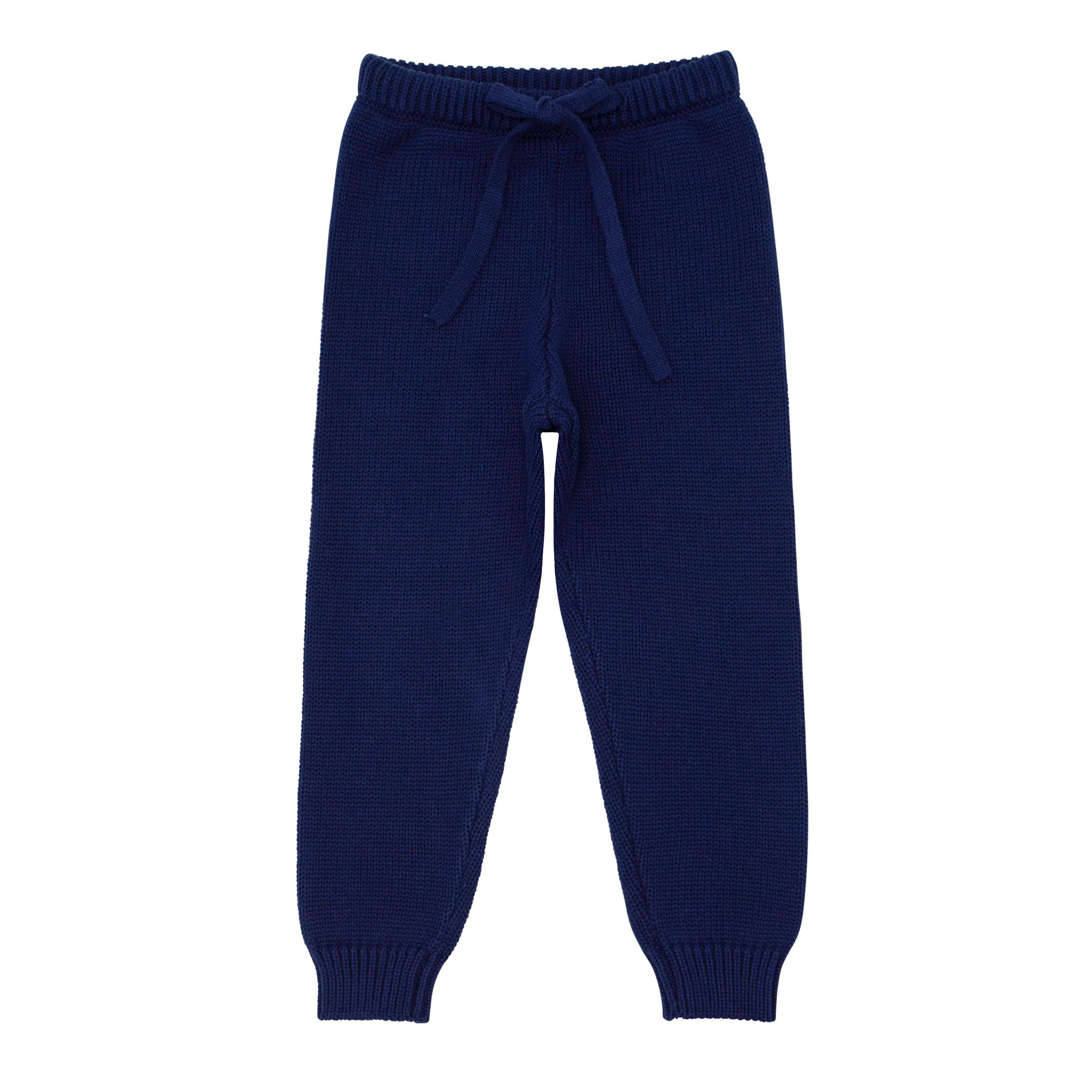 unisex navy knit pant | Minnow