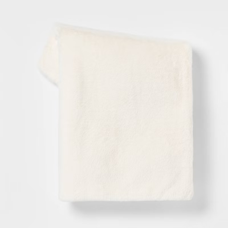 Faux Rabbit Fur Throw Blanket - Threshold™ | Target