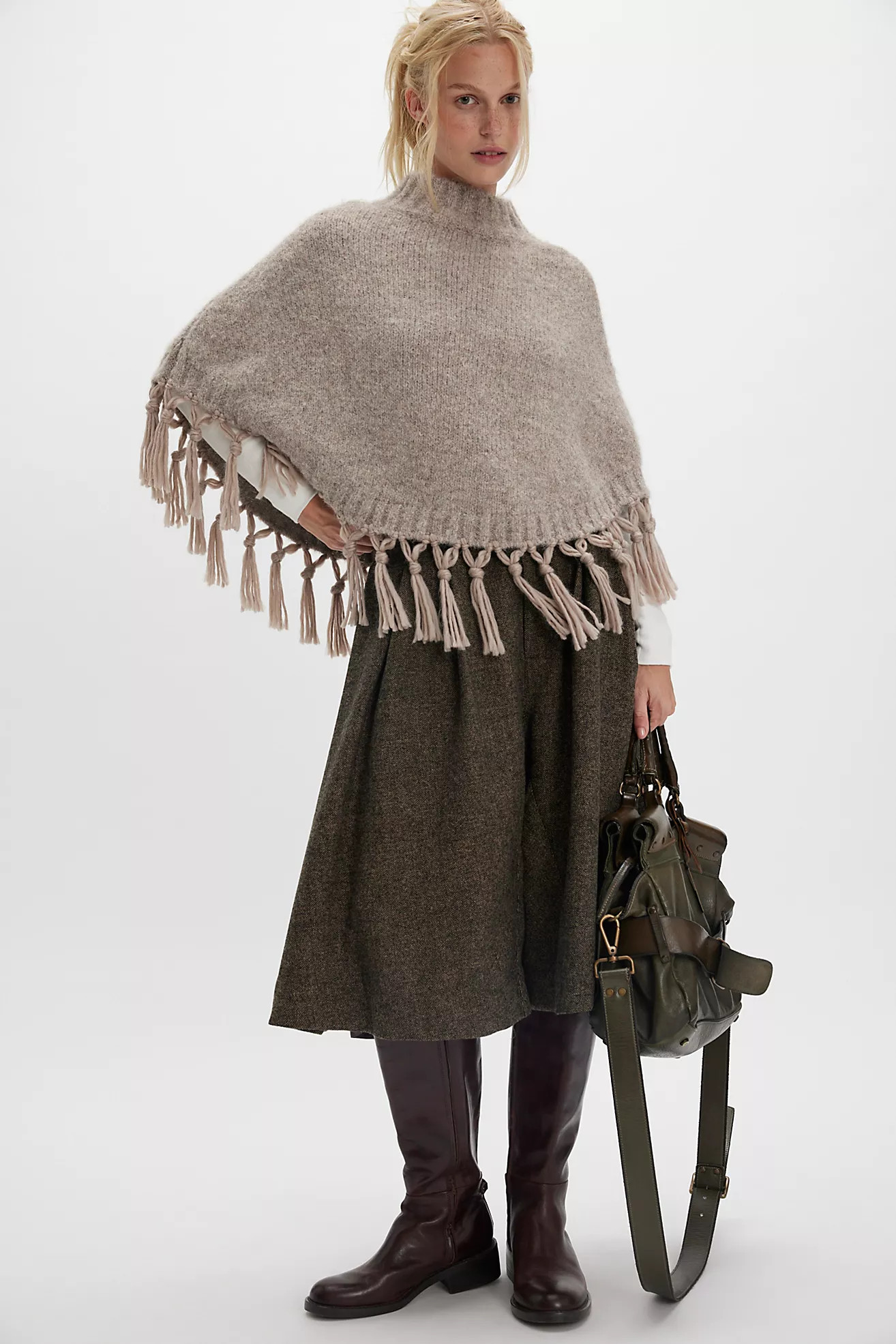 Emma Knitted Cropped Poncho | Free People (Global - UK&FR Excluded)