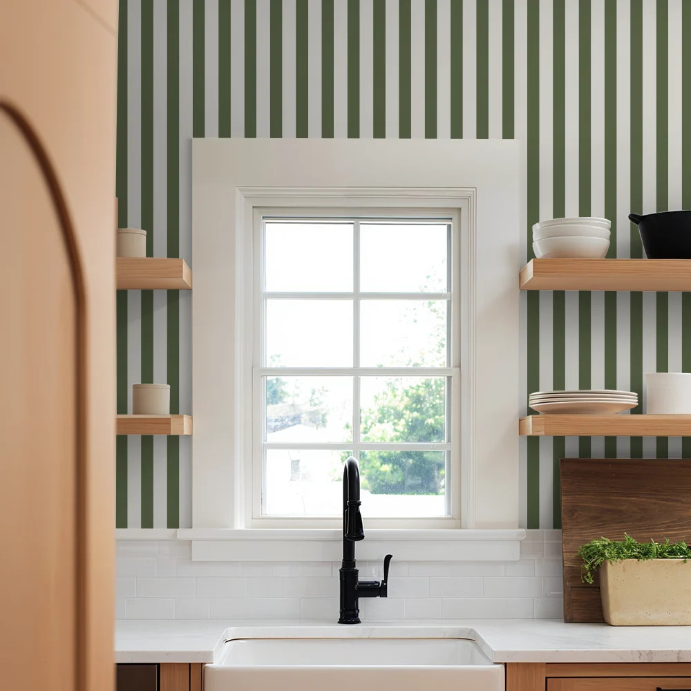 Landis Lane (Green) Wallpaper | Shop.app