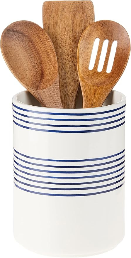 Kate Spade Charlotte Street Utensil Holder, 4.35 LB, Blue | Amazon (US)