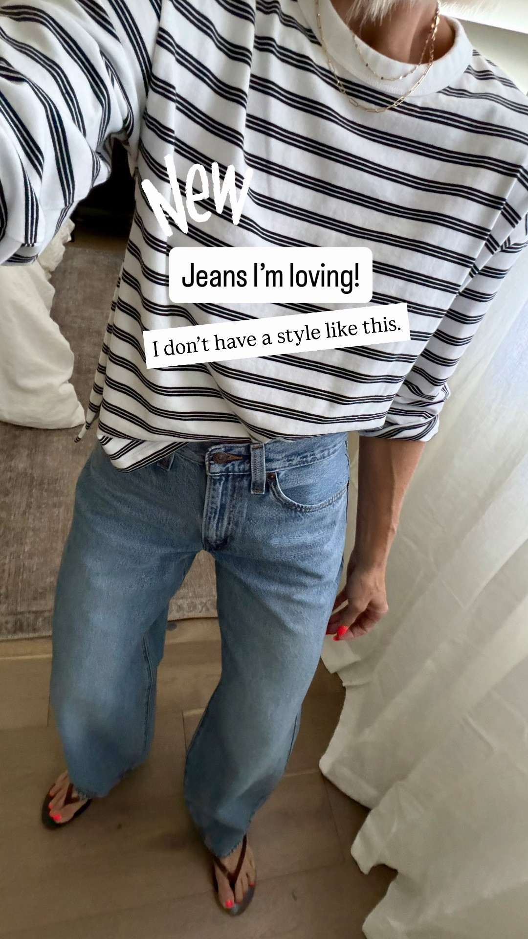 Loving these new-to-me jeans! The balloon silhouette is so flattering— It’s like a barrel leg and a wide leg had a baby —> with the perfect mid-rise.
3 inseam options
Fit tts.

#LTKmomlife #LTKOver40 #LTKootd