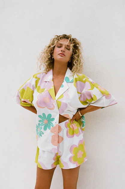 Seona Top - Bubblegum Floral | SABO SKIRT (Global)