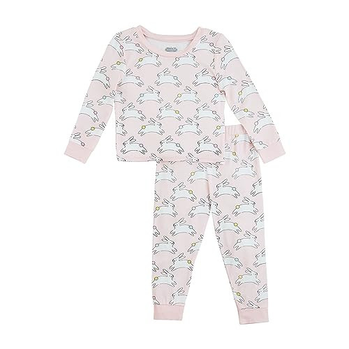 Mud Pie Toddlers Pink Bunny Pjs, 2T | Amazon (US)