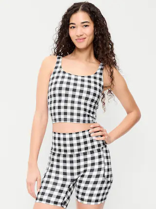 Light Support PowerSoft Longline Sports Bra | Old Navy (CA)