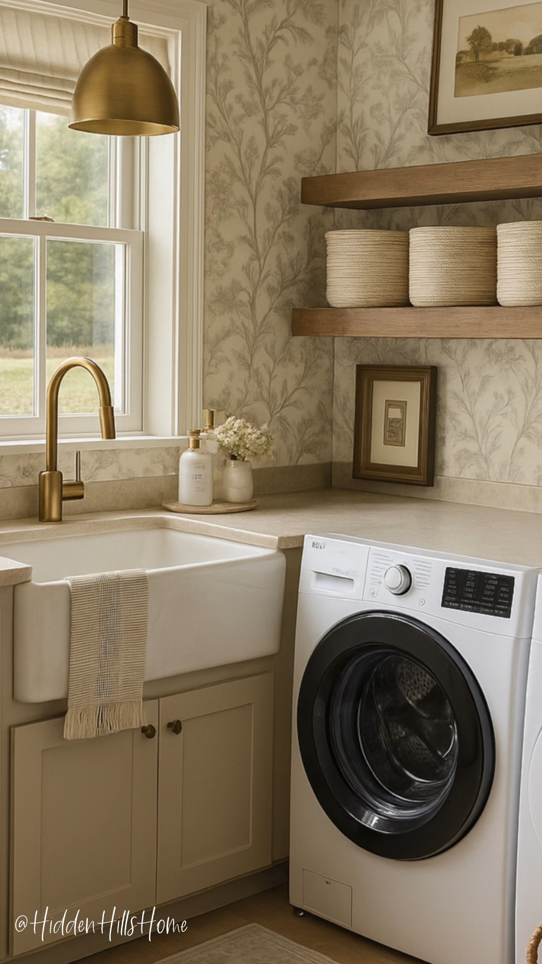 laundry room decor, laundry room design, laundry room wallpaper,laundry room mood board, home decor 
Wall color is SW Analytical Gray

#LTKSaleAlert #LTKHome #LTKStyleTip