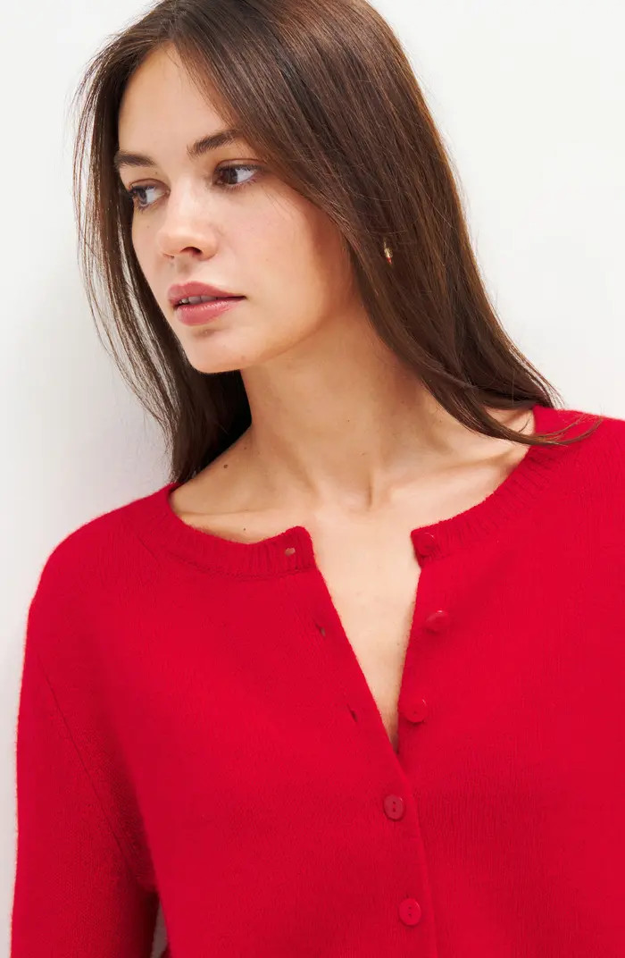 Clara Cashmere Crew Cardigan | Nordstrom