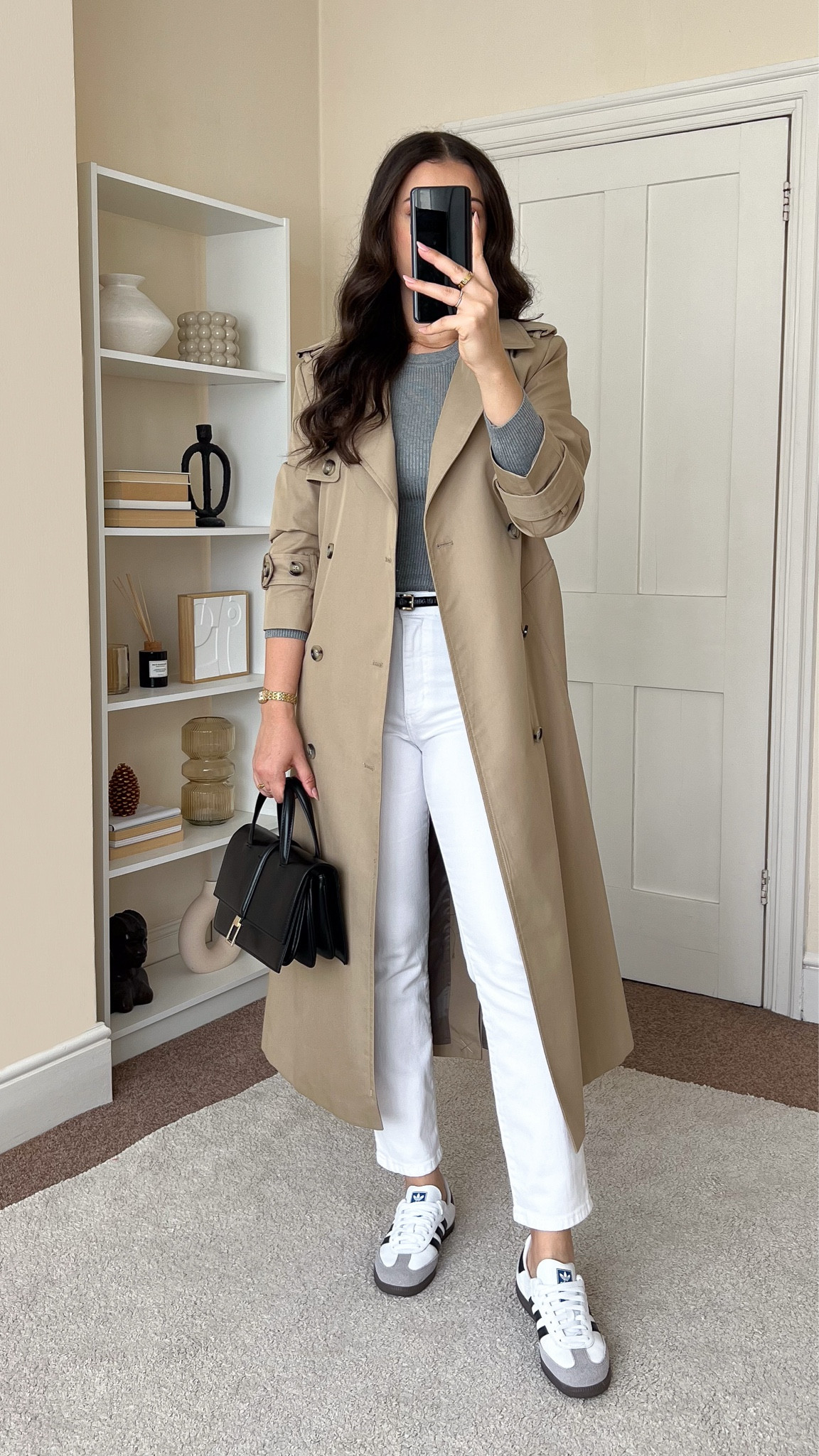 Casual chic summer to autumn transitional outfit. Knit top is New Look, wearing size S. Trench coat is Mango, wearing size S. Jeans are French Connection, wearing size UK8. 

#LTKeurope #LTKuk #LTKautumn