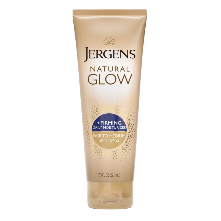 Jergens Natural Glow Firming Self Tanner Daily Moisturizer for Fair to Medium Skin Tones, 7.5 Fl ... | Walmart (US)