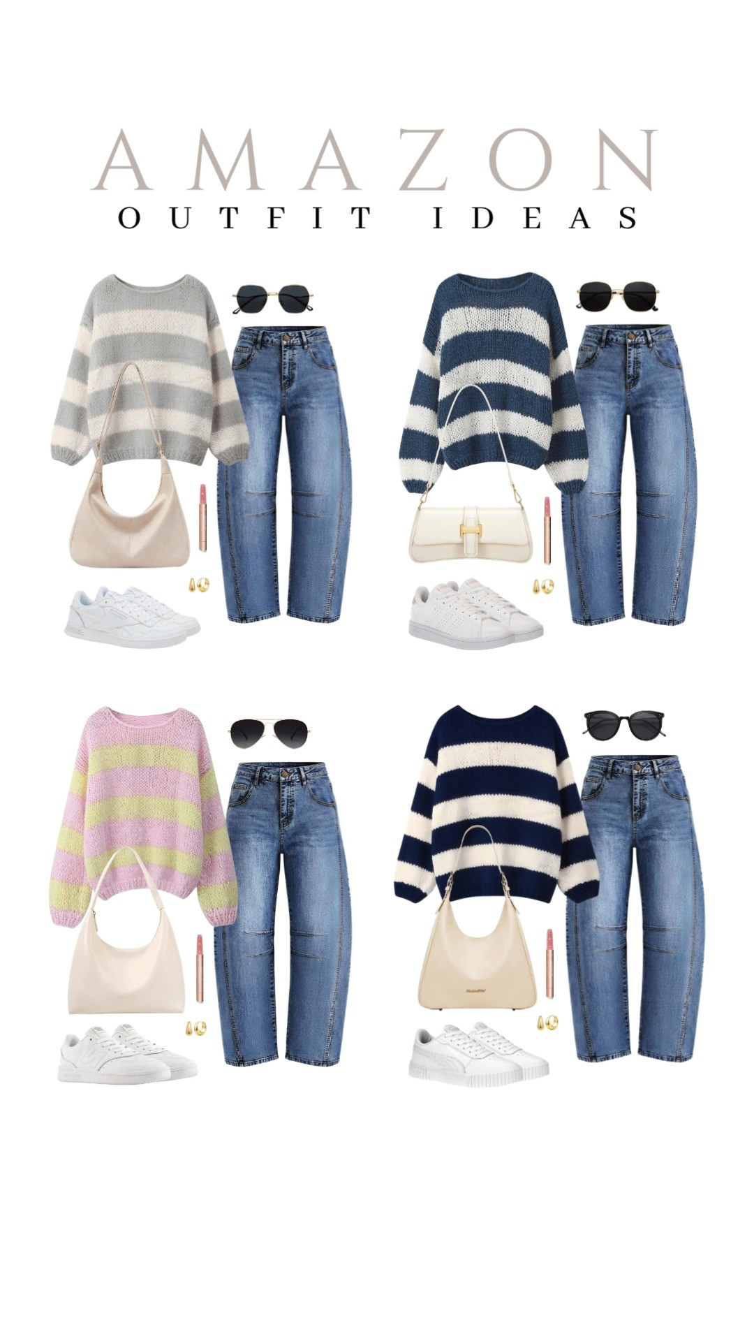 Do you want fresh ideas for styling this sweater-and-barrel-jeans combo? Check these out! 

 #LTKSeasonal #LTKSaleAlert #LTKTravel