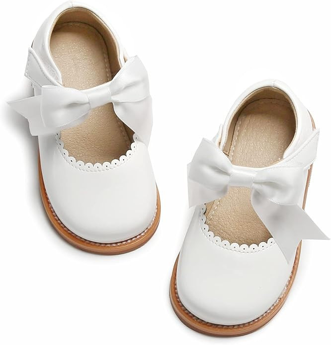 Felix & Flora Toddler Little Girl Mary Jane Dress Shoes - Ballet Flats for Girl Party School Shoe... | Amazon (US)