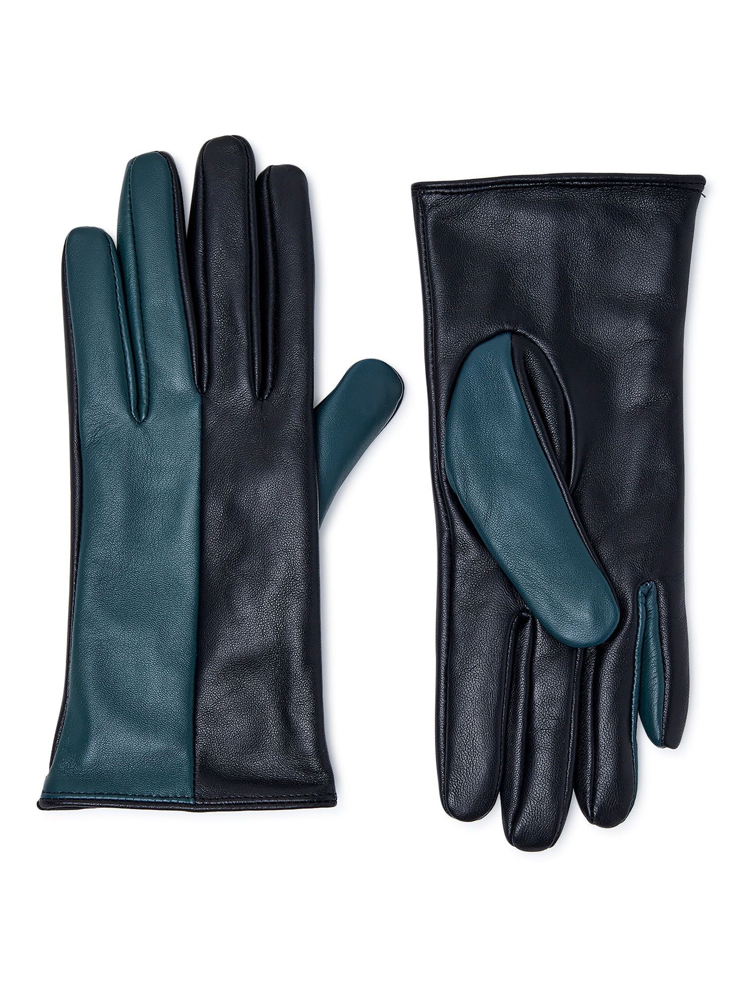 Scoop Women’s Two Tone Leather Gloves - Walmart.com | Walmart (US)