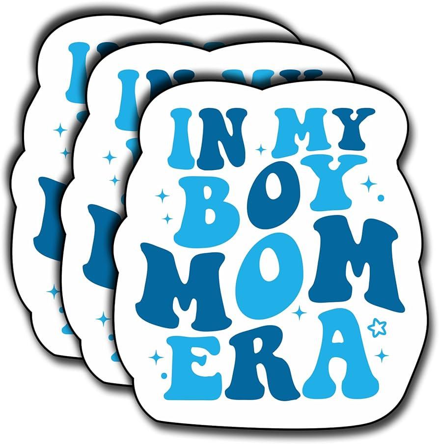 (3Pcs) in My Boy Mom Era Sticker - Adorable Decoration for Books, Laptops, Phones - 3" Waterproof... | Amazon (US)