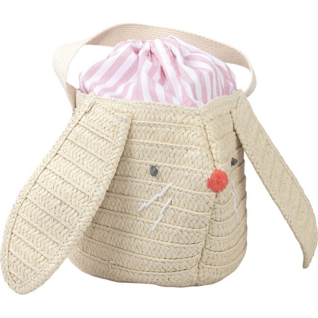 Stripy Ear Bunny Basket Bag | Maisonette