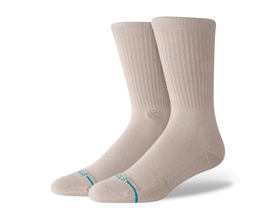 Stance Icon Crew Cut Socks Shoes String Grey : LG (US Men's Shoe 9-13), Polyester/Nylon/Cotton | Zappos