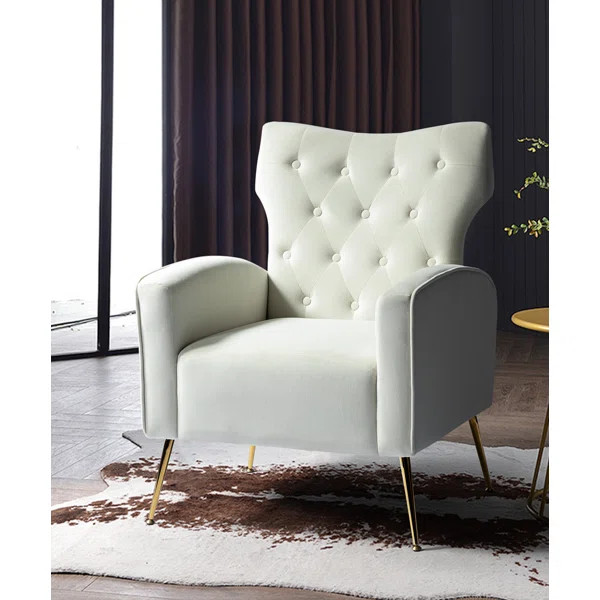 Groombridge 28'' Wide Tufted Wingback Chair | Wayfair North America