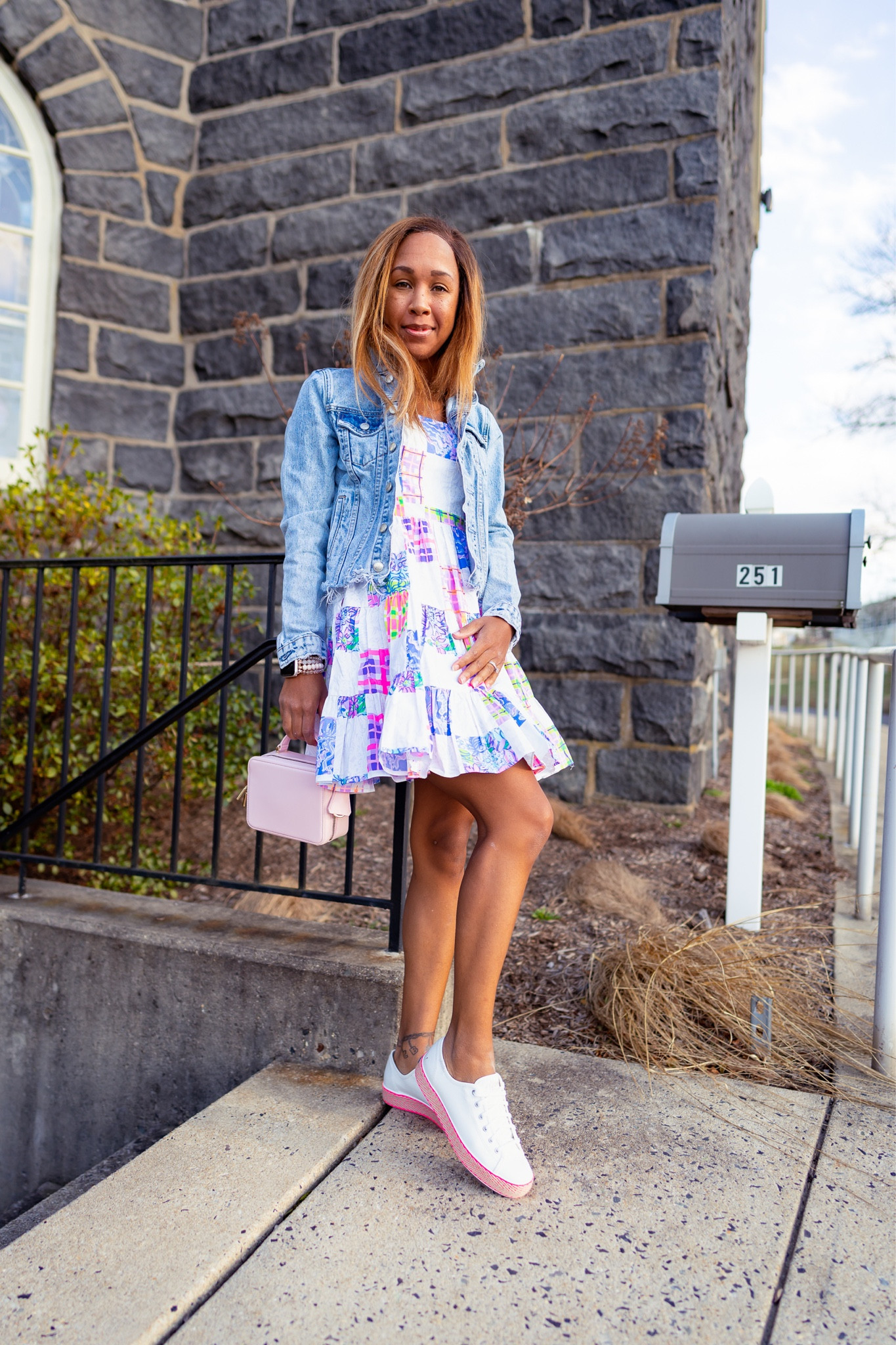 dress with pink sneakers These Dresses Look Great With Sneakers!