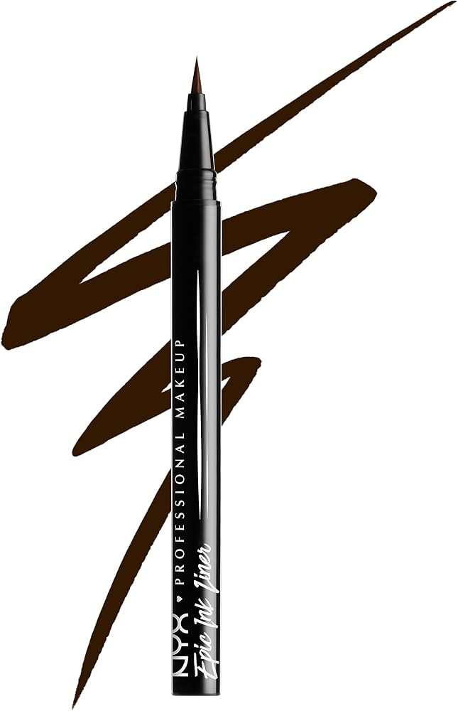 NYX PROFESSIONAL MAKEUP Epic Ink Liner, Waterproof Liquid Eyeliner - Brown, Vegan Formula | Amazon (US)