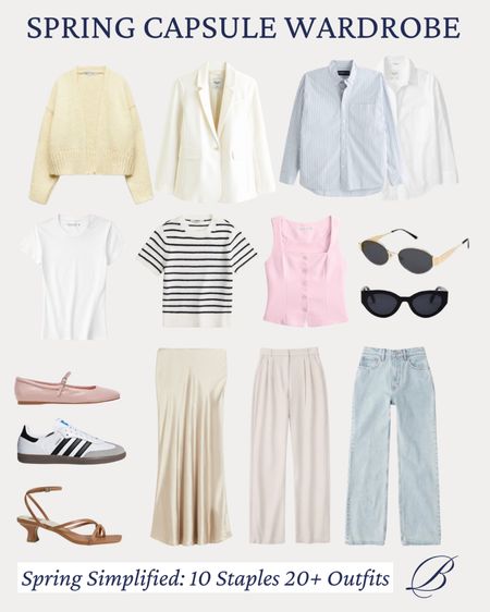 Spring Capsule Wardrobe by Braylea Smith🎀

All capsule items will be saved to a ‘Spring Capsule’ collection! 

Outfits featured | Spring outfit idea, abercrombie outfit, corset top, vest top, trouser pants, satin skirt, maxi skirt, ballet flats, adidas sambas, heels, workwear, office outfit, corporate outfits, sunglasses, amazon finds, dolce vita ballet flats, Rayes Mary Jane, 

#LTKstyletip #LTKworkwear #LTKshoecrush #ltkseasonal 